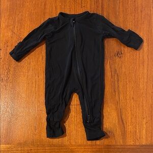 Black Bamboo Baby One Piece